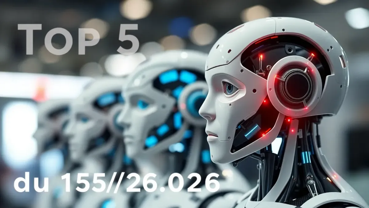 Les 5 meilleures intelligences artificielles du 15 mai 2026
