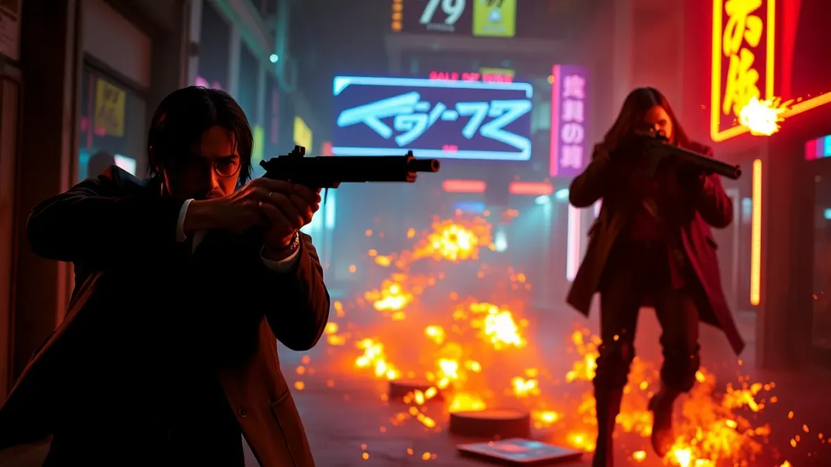Un nouveau jeu d'action 'Gun-Fu' alliant John Wick et Cyberpunk à découvrir