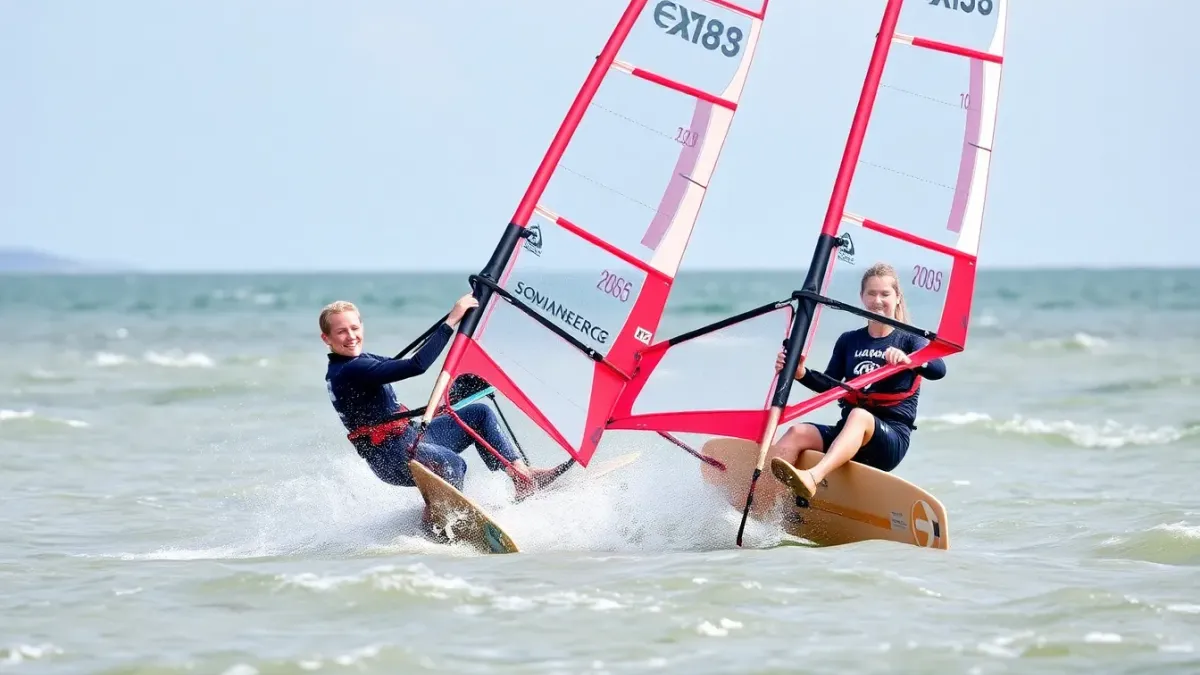 Steinberg et Van Opzeeland triomphent lors d'une compétition de windsurf en 2026