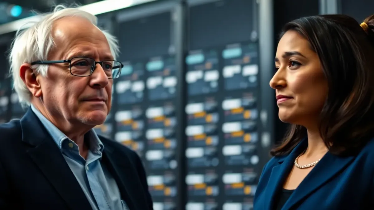 Bernie Sanders et AOC proposent un moratoire sur l'IA et les centres de données
