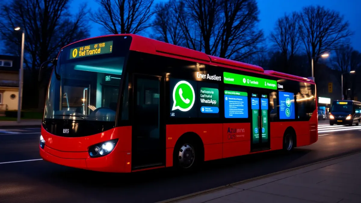 Un bus intelligent sur WhatsApp : une première en France avec AuxR_M